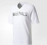 Adidas Originals Men White L.A. Printed V-Neck T-shirt Size XS-XL