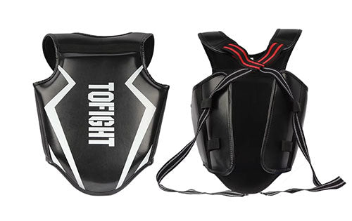 TOFIGHT MUAY THAI BOXING MMA SPARRING BODY SHIELD PROTECTOR JUNIOR Size S / M Black