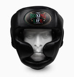 No Boxing No Life Full Face Protector Boxing Sparring Head guard M-L Black