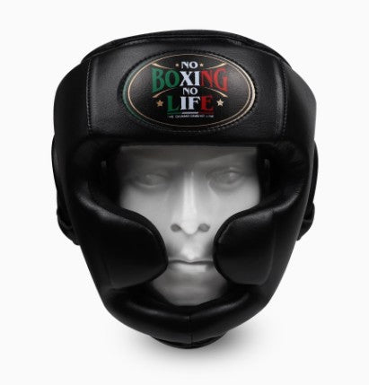 No Boxing No Life Full Face Protector Boxing Sparring Head guard M-L Black