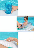 Vacation Inflatable Yacht Lounge Inflatable Pool & Water Float with Air Pump 216 x 117 cm