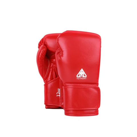 TOFIGHT M1 MUAY THAI BOXING SPARRING GLOVES VELCRO CLOSURE 10-14 oz Red