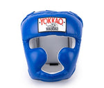 YOKKAO SPARRING HEADGEAR HEAD GUARD PROTECTOR M-XL BLUE