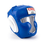 YOKKAO SPARRING HEADGEAR HEAD GUARD PROTECTOR M-XL BLUE