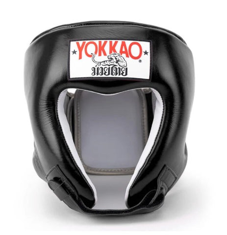 YOKKAO COMPETITION SPARRING HEADGEAR HEAD GUARD PROTECTOR M-XL BLACK