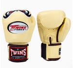 TWINS SPIRIT NO FEAR MUAY THAI BOXING GLOVES 8-14 oz FBGVL3-25 Vanilla