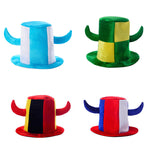 2026 Soccer Football Fan Velvet Viking-Style Top Hat Unisex Free Size 4 Colours
