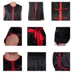 Traditional Martial Art Kung Fu Wushu Nanquan Uniform Suit Size 120-180cm Unisex Black