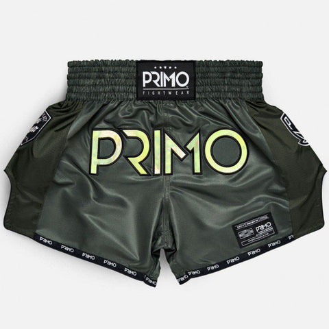 Primo Muay Thai Boxing Shorts Hologram Series S-XXL Valor Green