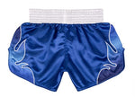 FLUORY MTSF116 MUAY THAI BOXING SHORTS XS-XXXL Blue UNISEX JUNIOR & ADULT