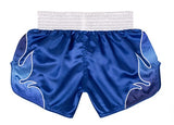 FLUORY MTSF116 MUAY THAI BOXING SHORTS XS-XXXL Blue UNISEX JUNIOR & ADULT
