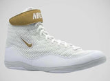 NIKE INFLICT 3 WRESTLING PROFESSIONAL BOXING SHOES BOXING BOOTS US 9-11 White Metallic Gold