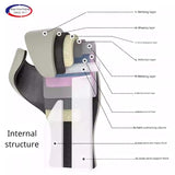 RAJA C200S LATEX AIR SAC MUAY THAI BOXING GLOVES Kids Size 6 / 6plus oz Black