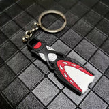 Mini Scuba Flipper Fin Keyrings Gifts 4 Colours