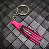 Mini Scuba Flipper Fin Keyrings Gifts 5 Colours