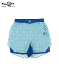 FLUORY MMA-C197 MUAY THAI BOXING MMA SHORTS UNISEX JUNIOR & ADULT XS-XXXL BLUE