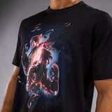 Venum-03626-210 Devil T-Shirt Größe L Schwarz Weiß