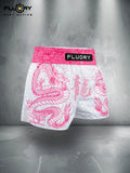 FLUORY MTSF153 MUAY THAI BOXING SHORTS XS-XXXL UNISEX JUNIOR & ADULT PINK