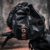 RIDEIRON 30L Large Capacity Motorcycle Travel Dry Bag Tail Bag 500D PVC Black