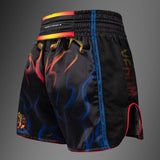 Venum-06214-112 x TEKKEN 8 Yoshimitsu MUAY THAI BOXING Shorts XS-XXL Black Orange