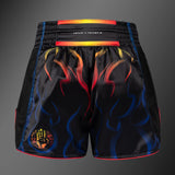 Venum-06214-112 x TEKKEN 8 Yoshimitsu MUAY THAI BOXING Shorts XS-XXL Black Orange