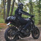 RIDEIRON 30L Large Capacity Motorcycle Travel Dry Bag Tail Bag 500D PVC Black