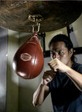 SUMMITDRAGON Handcrafted Vintage Boxing  Punching Speed Bag Cowhide Leather