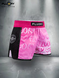 FLUORY MTSF152 MUAY THAI BOXING SHORTS XS-XXXL UNISEX JUNIOR & ADULT PINK