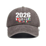2026 Soccer Football Fan Cap Hat Unisex Free Size 8 Colours