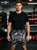 FLUORY MTS-C1232 MUAY THAI BOXING SHORTS XS-XXXL UNISEX JUNIOR & ADULT