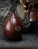 SUMMITDRAGON Handcrafted Vintage Boxing  Punching Speed Bag Cowhide Leather