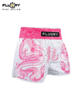 FLUORY MTSF153 MUAY THAI BOXING SHORTS XS-XXXL UNISEX JUNIOR & ADULT PINK