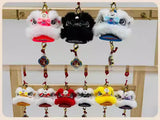 Cultural Art Chinese Traditional Miniature Lion Dance Handicraft Car Hanging Ornament Decorative 9 Colours