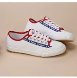 FEIYUE Classic Low Top Canvas Shoes Size 35-44 Unisex White