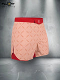 FLUORY MMA-C197 MUAY THAI BOXING MMA SHORTS UNISEX JUNIOR & ADULT XS-XXXL RED