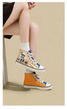 FEIYUE Retro Since 1958 High Top Canvas Sneakers Size 35-44 Unisex