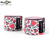 Fluory HWF05 Muay Thai Handwraps 5m x 5cm 2 Colours
