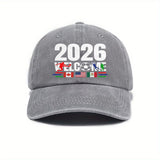 2026 Soccer Football Fan Cap Hat Unisex Free Size 8 Colours