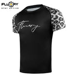 FLUORY RGF11 MMA MUAY THAI BOXING RASHGUARD COMPRESSION T-SHIRT S-XXXL 4 Colours