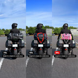 RIDEIRON 30L Large Capacity Motorcycle Travel Dry Bag Tail Bag 500D PVC Black