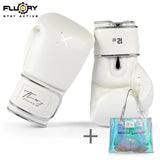 FLUORY BGF12 MUAY THAI BOXING GLOVES 8-16 oz 4 Colours With tote bag