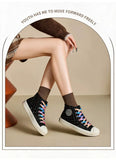 FEIYUE Retro High Top Canvas Sneakers Size 35-44 Unisex 2 Colours
