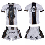 ROLLHO GOD ANUBIS  COMBAT SPORTS TRANING T-SHIRT RASHGUARD Unisex Size S-XXL