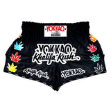 YOKKAO KHALIFA KUSH MUAY THAI MMA BOXING Shorts S-XXL Black