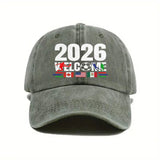 2026 Soccer Football Fan Cap Hat Unisex Free Size 8 Colours