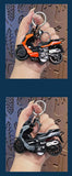 Miniature Sport Scooter Motorcycle Pull-Back Toys Keychain Gifts 4 Colours