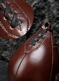 SUMMITDRAGON Handcrafted Vintage Boxing  Punching Speed Bag Cowhide Leather