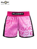 FLUORY MTSF152 MUAY THAI BOXING SHORTS XS-XXXL UNISEX JUNIOR & ADULT PINK