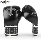 FLUORY BGF14 MUAY THAI BOXING GLOVES 8-16 oz 2 Colours