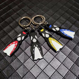 Mini Scuba Flipper Fin Keyrings Gifts 4 Colours